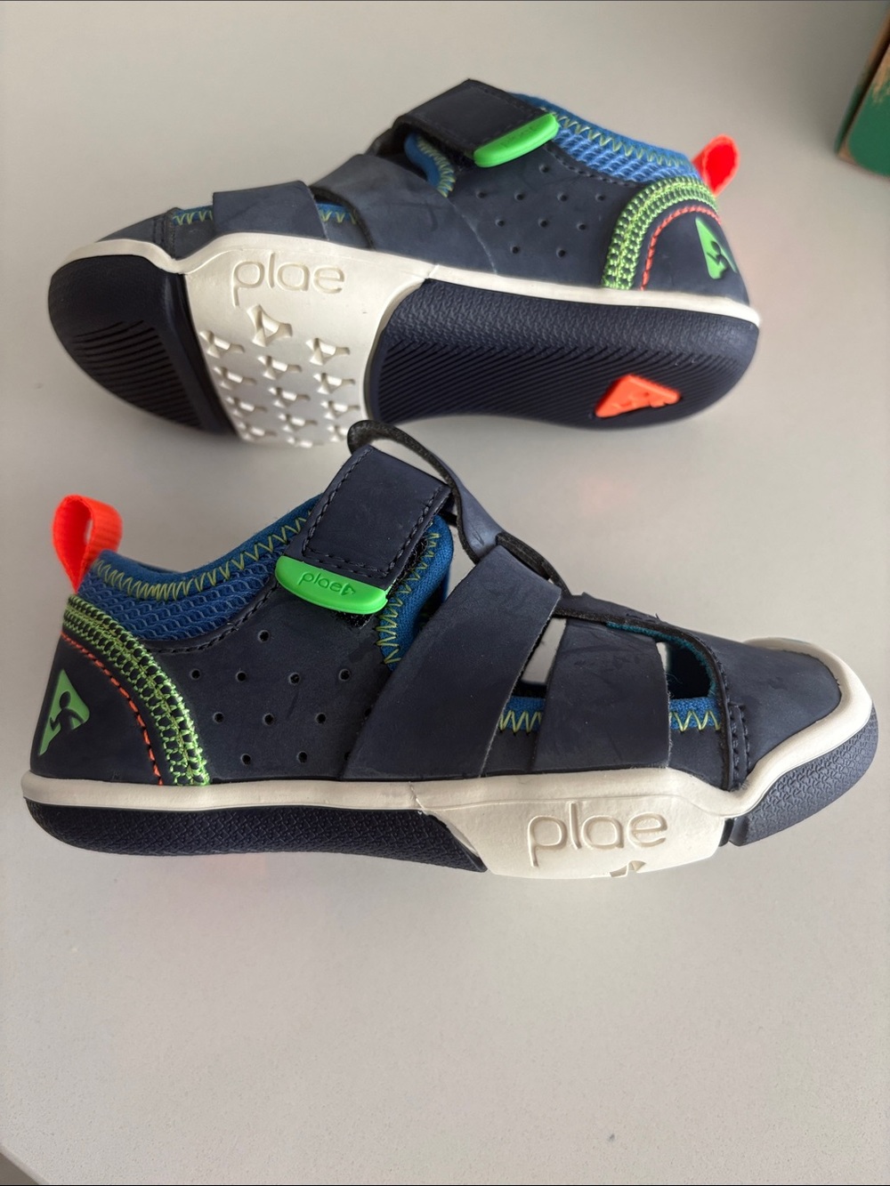 Plae toddler boy Sam 2.0 Sandals navy 8 new - Picture 3 of 4